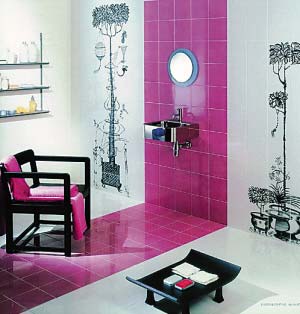 手繪潔具讓盥洗室藏萬種風情