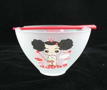 讓人開胃的可愛磨砂碗