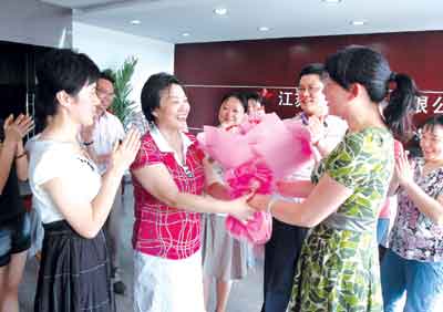 愛倫家紡總經理赴京參加奧運會開幕式