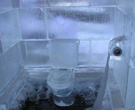 冰雕的衛生間讓你膛目結舌