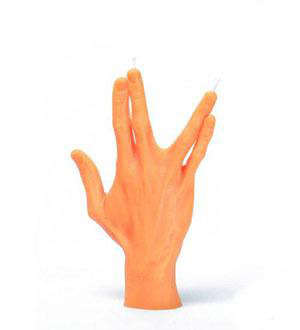 法國人氣仿真手型蠟燭