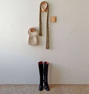 木質衣領形掛鉤家居創(chuàng)意