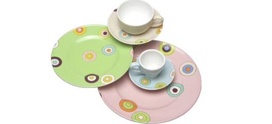 糖果般可愛彩色杯杯碗碗