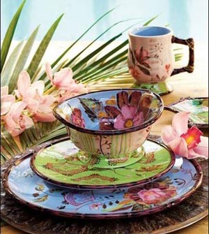 妖嬈韓式花樣餐具浪漫情調(diào)盡顯其中