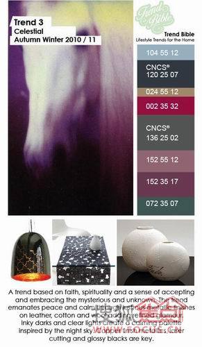 2010年秋冬季家紡趨勢發(fā)布