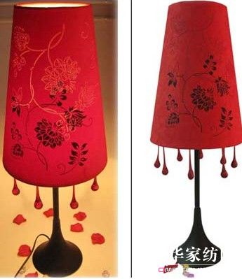 布藝臺燈展現甜美簡約風