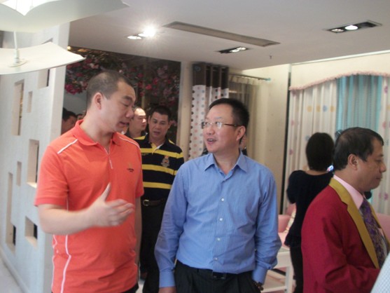 中國家紡協(xié)會會長楊兆華訪問志達紡織