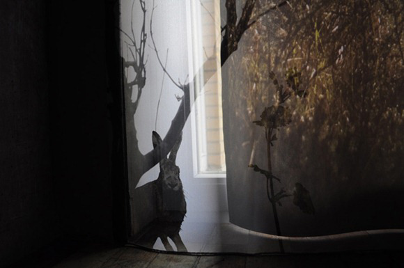 居家小情調創意3D景觀窗簾