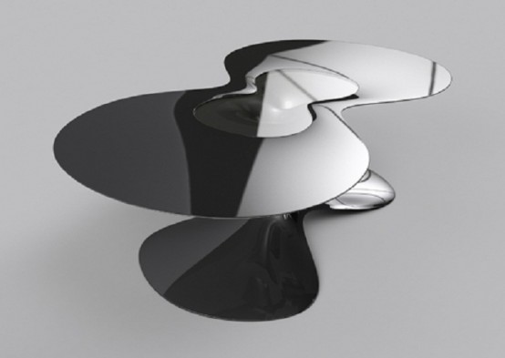 前衛(wèi)設(shè)計(jì)金屬質(zhì)感的未來(lái)風(fēng)格家具