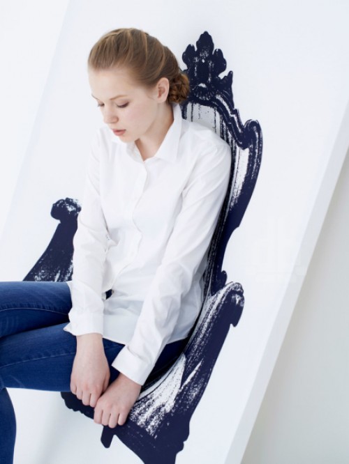 平面帆布椅子設計畫一樣的椅子