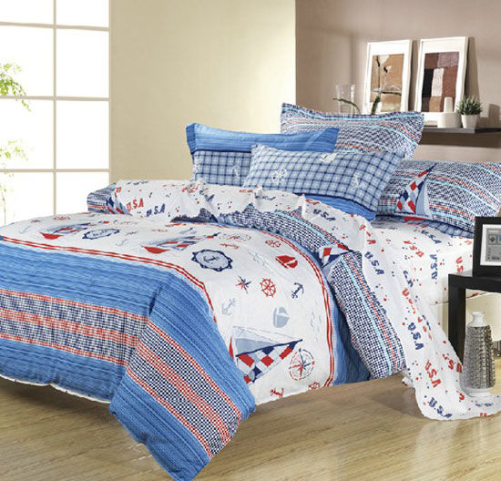 平價玩轉海洋風床品四件套力薦
