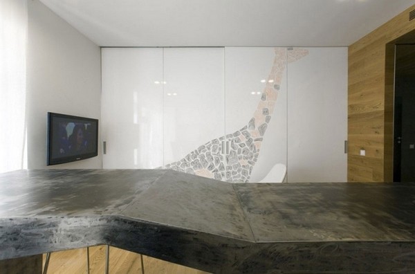 創意的全開放式小戶型