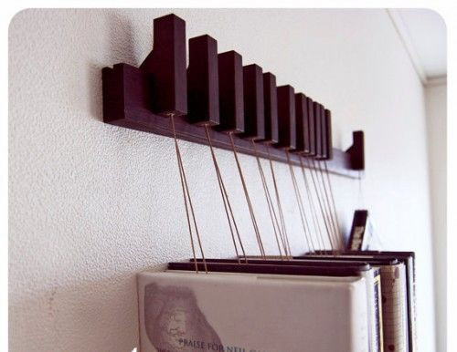 掛在墻上的創(chuàng)意書架