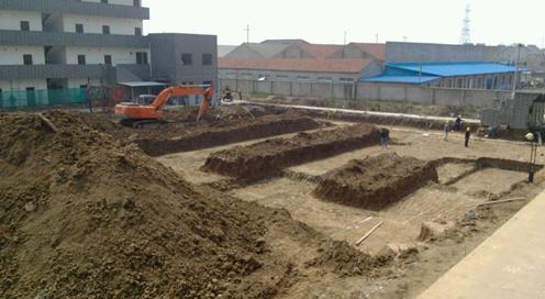 圣富萊家紡新廠房建設(shè)火熱動工