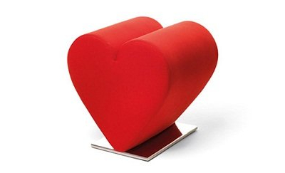 愛心形狀沙發凳