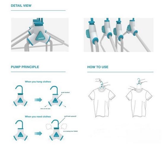 別致的充氣衣架