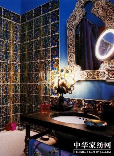 【6】盡享異域風(fēng)情摩洛哥風(fēng)格奢華浴室